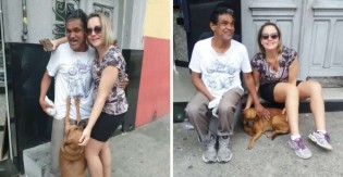 Morador de rua reencontra família depois de 30 anos e leva sua cachorrinha junto para casa