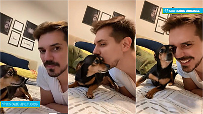 A hashtag #desafiobeijopet teve início na conta do TikTok (@mada_e_bica) em outubro de 2020 em que Leo Bagarolo beija a sua cachorrinha Maria Bica e a reação dela é muito fofa.