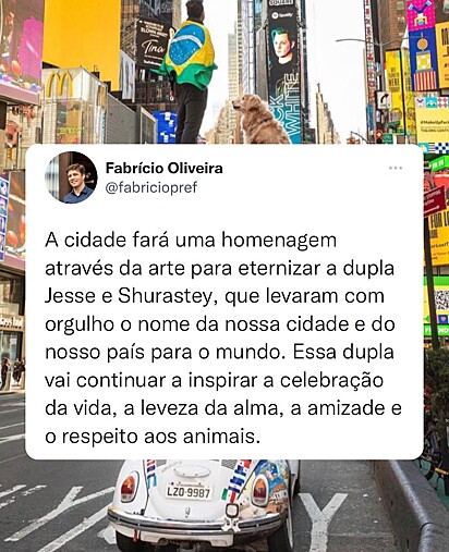 Post que o prefeito de Balneário Camboriú publicou nas suas redes sociais.