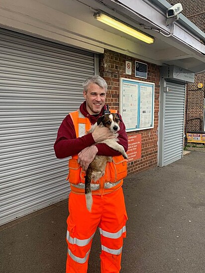 Funcionário da Network Rail Response que encontrou o cão.