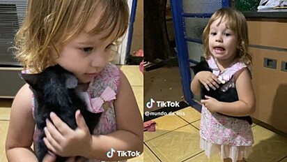 A pequena Elis incorporou a Nazaré Tedesco ao negar devolver filhote à mãe gata.