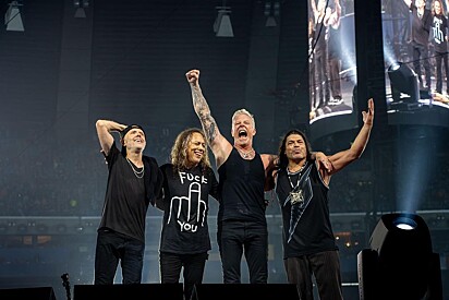 Integrantes da banda Metallica.