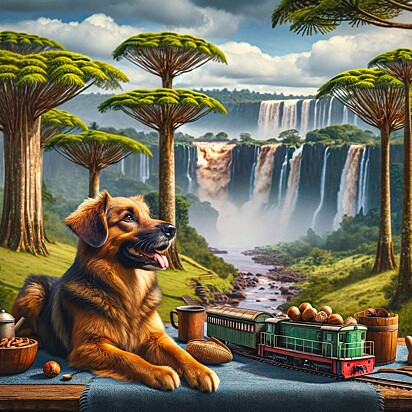Cachorro representando o estado do Paraná.