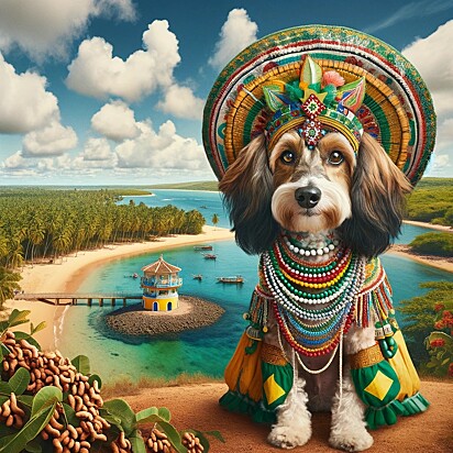Cachorro representando o estado de Sergipe.