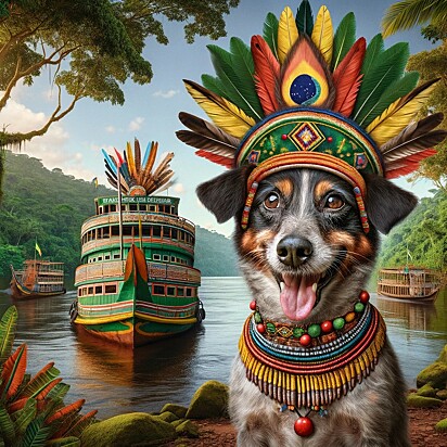 Cachorro representando o estado do Pará.