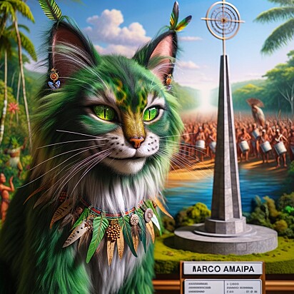 Gato que representa o estado do Amapá.