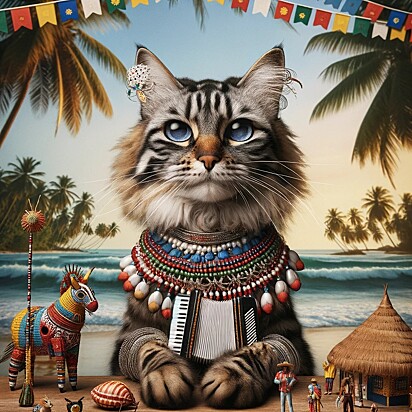 Gato que representa o estado do Alagoas.
