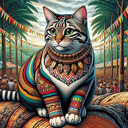O gato que representa o estado do Acre.