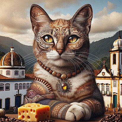 O gato que representa o estado de Minas Gerais. 