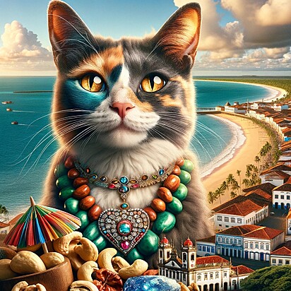 O gato que representa o estado de Paraíba.