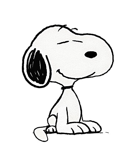 Snoopy, personagem do desenho animado.