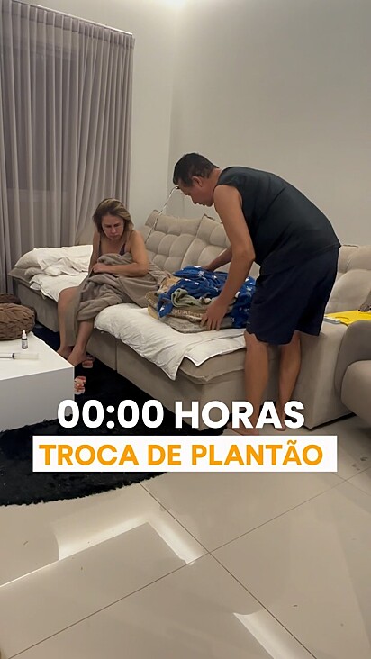 A família faz plantão durante a madrugada para cuidar do Max.