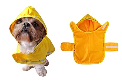 Capa De Chuva Cachorro - Regulável Refletiva