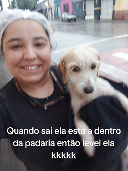 Marlize cumpriu sua palavra e ainda foi além, ela adotou a cachorrinha.