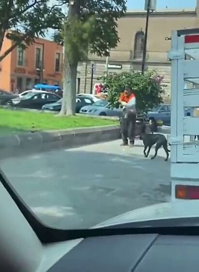 O tutor estava bem protegido naquele dia.