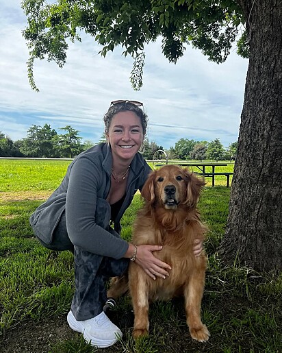 Frannie foi adotada por uma voluntária do abrigo que a salvou de ser sacrificada.