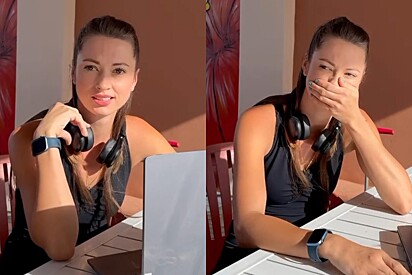 Após perda de pitbull, mulher mal pôde acreditar na surpresa de seu marido.