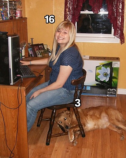 Jake esteve presente em momentos marcantes da vida da tutora.