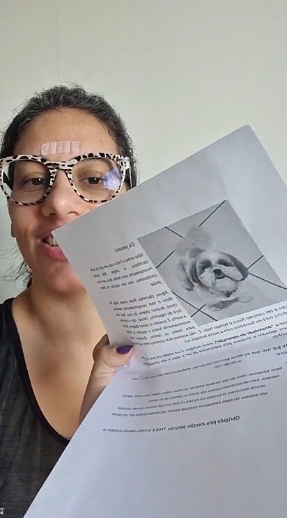 Maria Magaldy encontrou uma cartinha deixada por uma vizinha recém-chegada ao prédio.