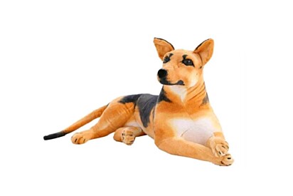 3. Pastor Alemão de Pelúcia 45cm – R$ 89,99