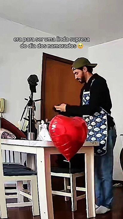 Matheus se preparava para fazer surpresa para sua namorada