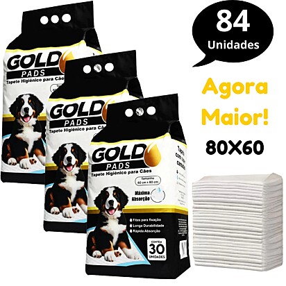 1. Goldpads 80 x 60 cm – 84 unidades por R$ 132,90