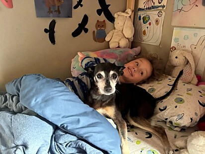 Benjamin atualmente com o cão Ziggy.