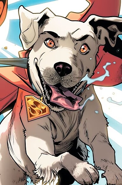 Krypto, o Supercão, nos quadrinhos. 