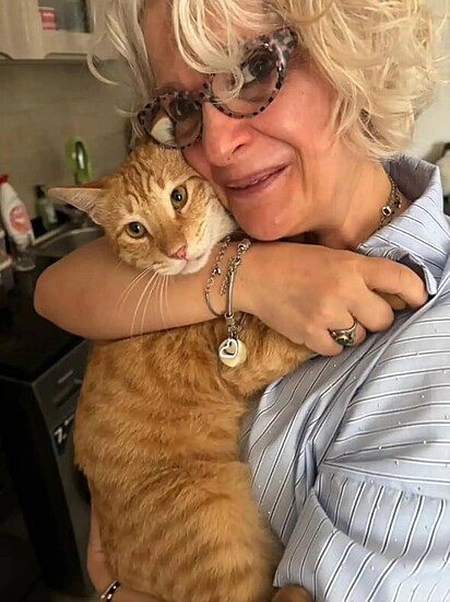 Merlino em seu novo lar.