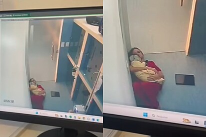 Câmera de segurança flagra como veterinária cuida de gato em recuperação e cena chama a atenção
