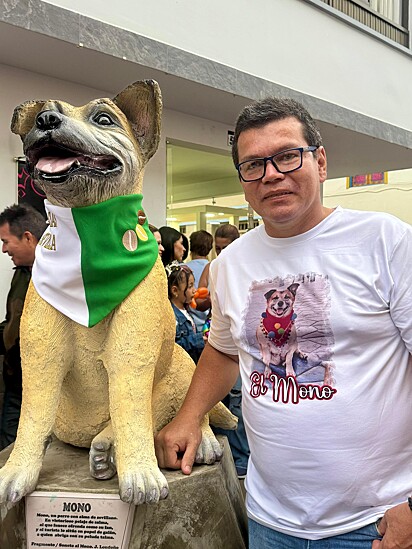 O dia da homenagem para Mono foi tomado por alegria.