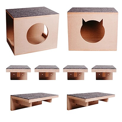 Kit nicho playground MDF 15mm com oito peças (R$ 159,90).