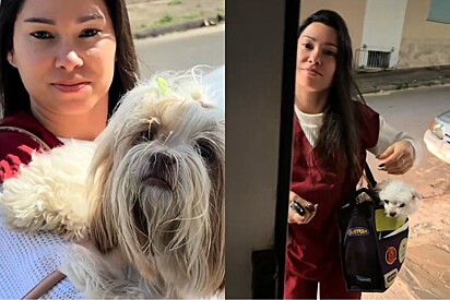 Rapaz mostra como é namorar uma médica veterinária que traz seus pacientes para casa.