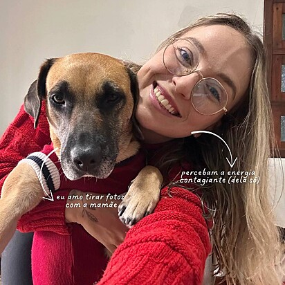 Carla não fechou os olhos para a situação e aceitou adotá-la.