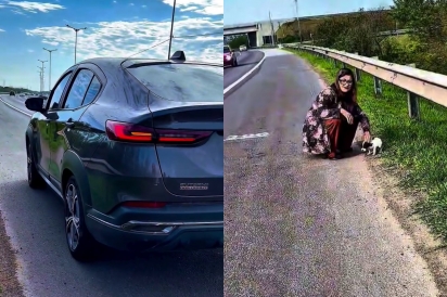 A caminho da igreja, mulher se depara com triste situação de abandono e resolve agir
