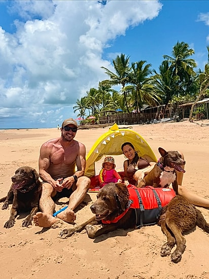 Ivan e Camila criaram a família multiespécie.
