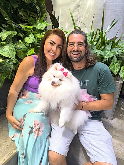 Bella, Jonas e Bia. 