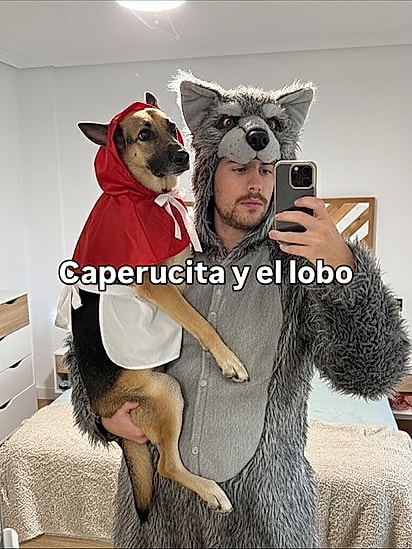 A chapeuzinho e o lobo também são temas no Halloween.