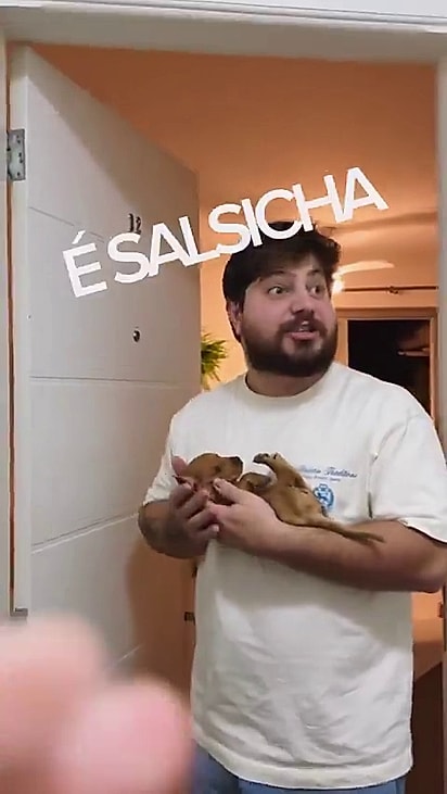 Ele não perceu de imediato que era a raça dos seus sonhos.