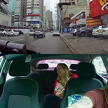 Felizmente as mulheres levaram a situação com bom humor.