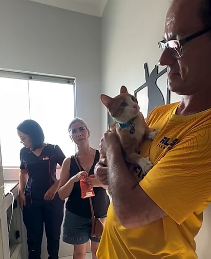 Cenoura se reencontrou com os seus tutores.