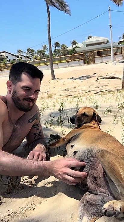 O veterinário pensou que ela estava grávida.