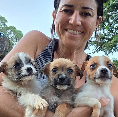 Deise Falci, protetora de animais de Porto Alegre (RS).