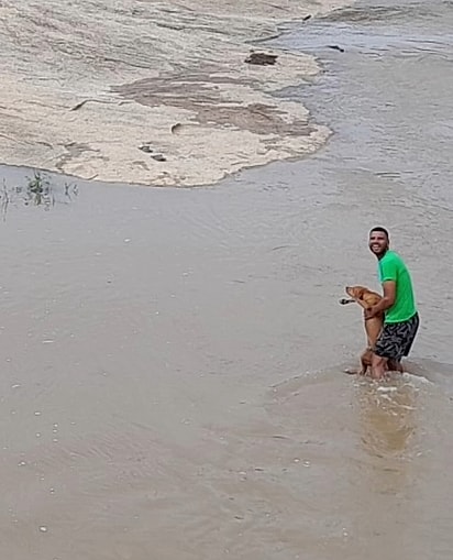Gilmar ficou feliz por ter conseguido resgatar o vira-latinha.