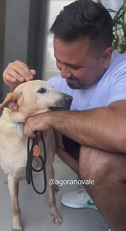 Vô Davi e seu tutor, Vitor. 