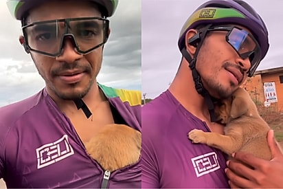 “Eu tive que parar”: Durante pedalada de 120 km, ciclista interrompe percurso ao encontrar ‘anjinho’ abandonado à beira da estrada.