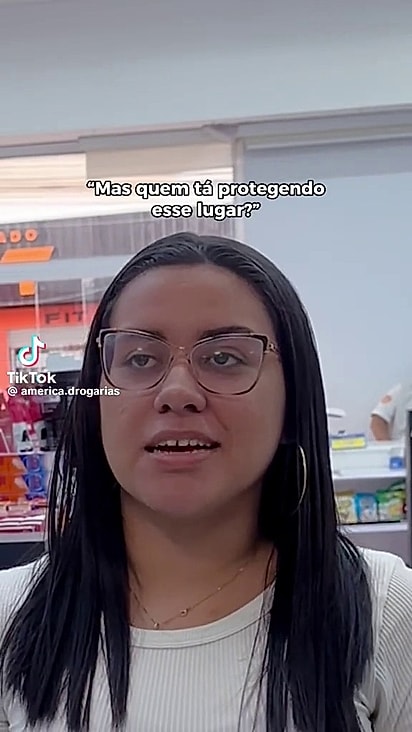 A jovem questionou a segurança do local.