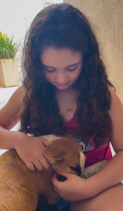 Bianca e sua nova melhor amiga, Zoe.