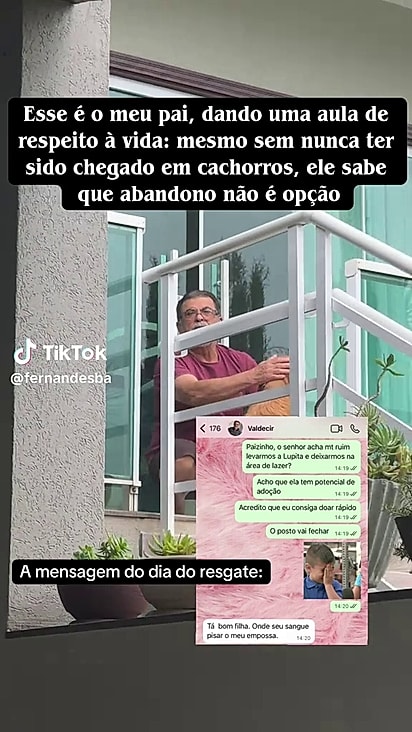 Fernanda sabe que seu pai tem um coração gigante.