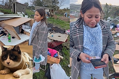 Ela só queria encontrar seu gato entre os escombros de sua casa, mas algo inesperado mudou sua vida para sempre